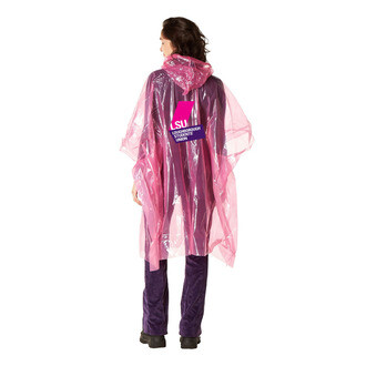 Logo Printed Disposable Rain Poncho by Promo Poncho UK