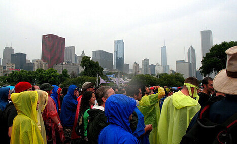 Custom printed festival rain ponchos