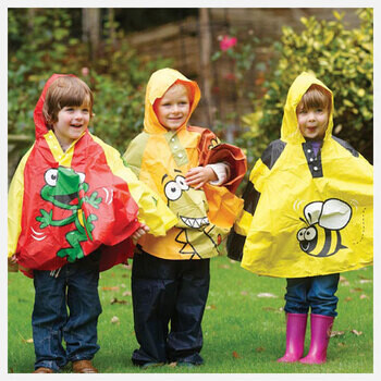 Rain ponchos for children and schools