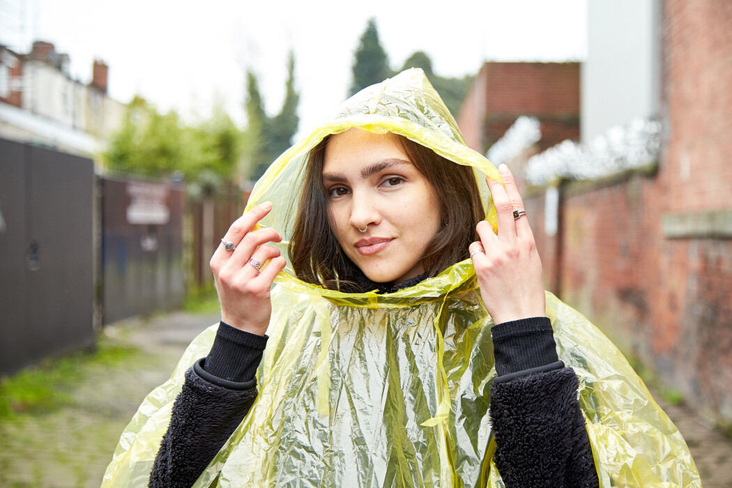 Adult Reusable Rain Poncho Purple