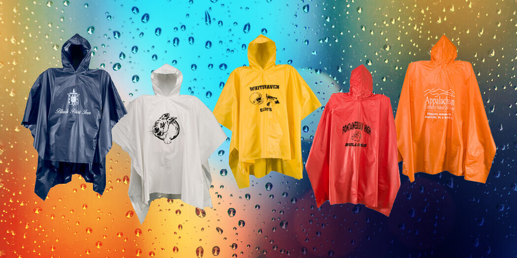 Custom Printed Rain Ponchos